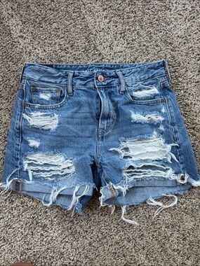American Eagle Distressed Blue Denim shorts